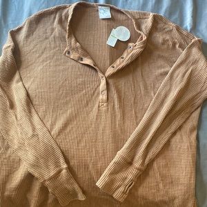 Aerie Offline Wow! Waffle Henley